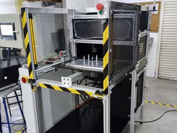 PROYECTO SISAMEX Máquina industrial, sistema de prueba